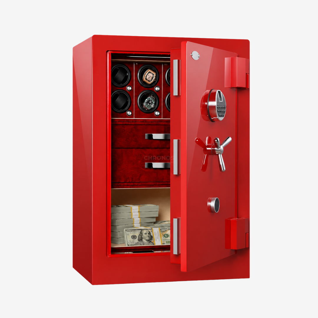 Watch Winder Safe – Quantum Glide Reddish