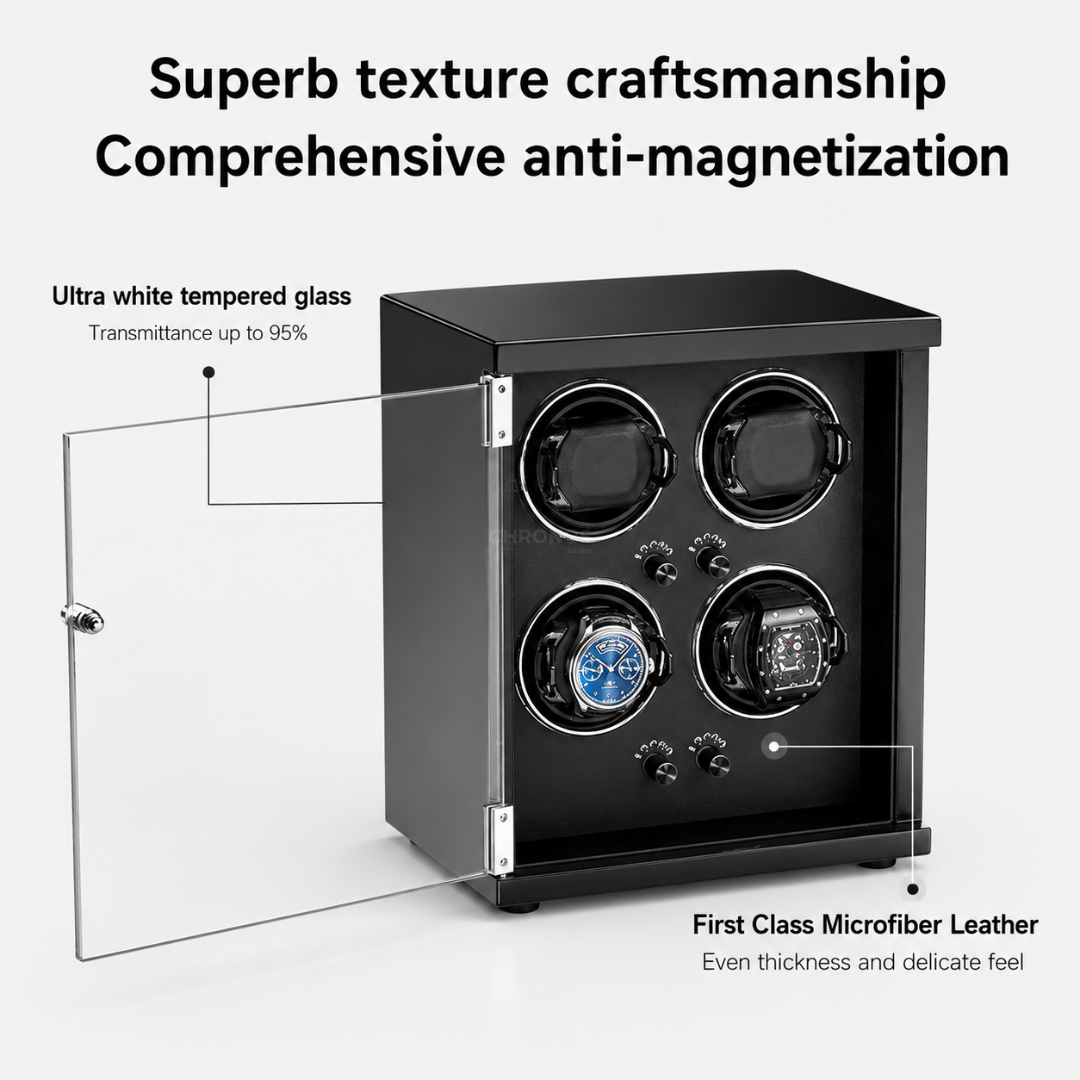 Watch Winder – Black Mozart 4 Slots