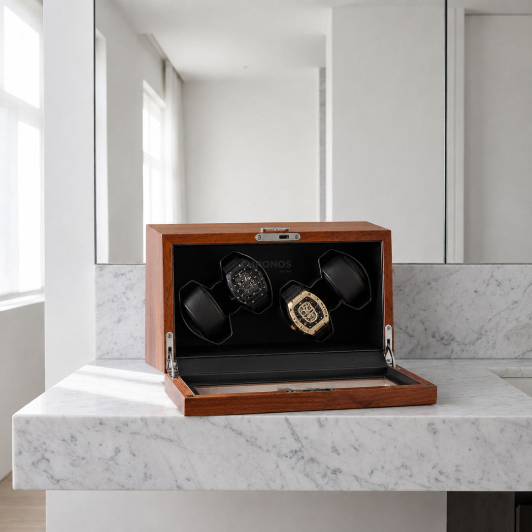 Watch Winder – Brown Walnut 4 Slots
