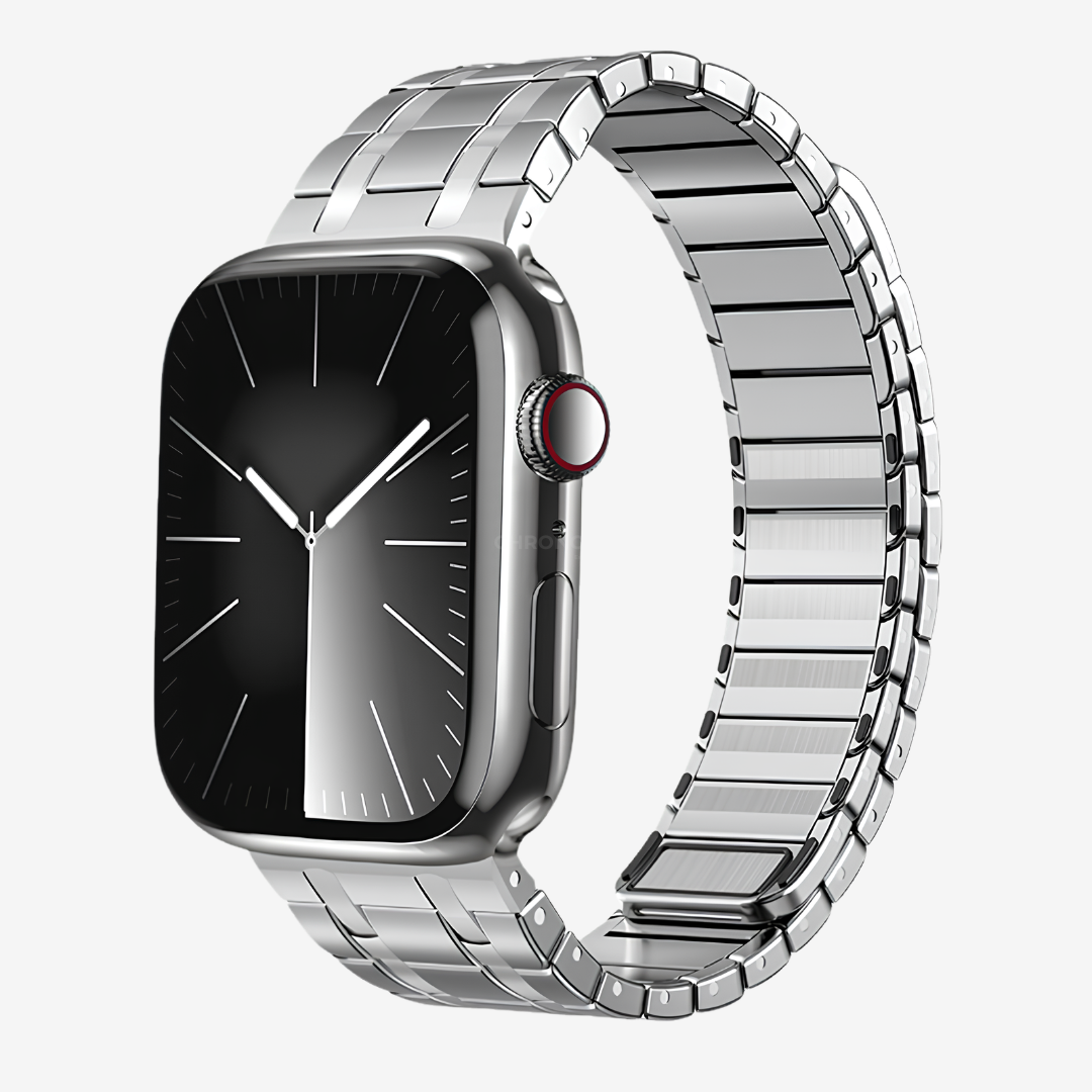 AP Frosted Stainless Steel Magnetic Band For Apple Watch - Silver / 40mm/41mm/42mm - Watch Band