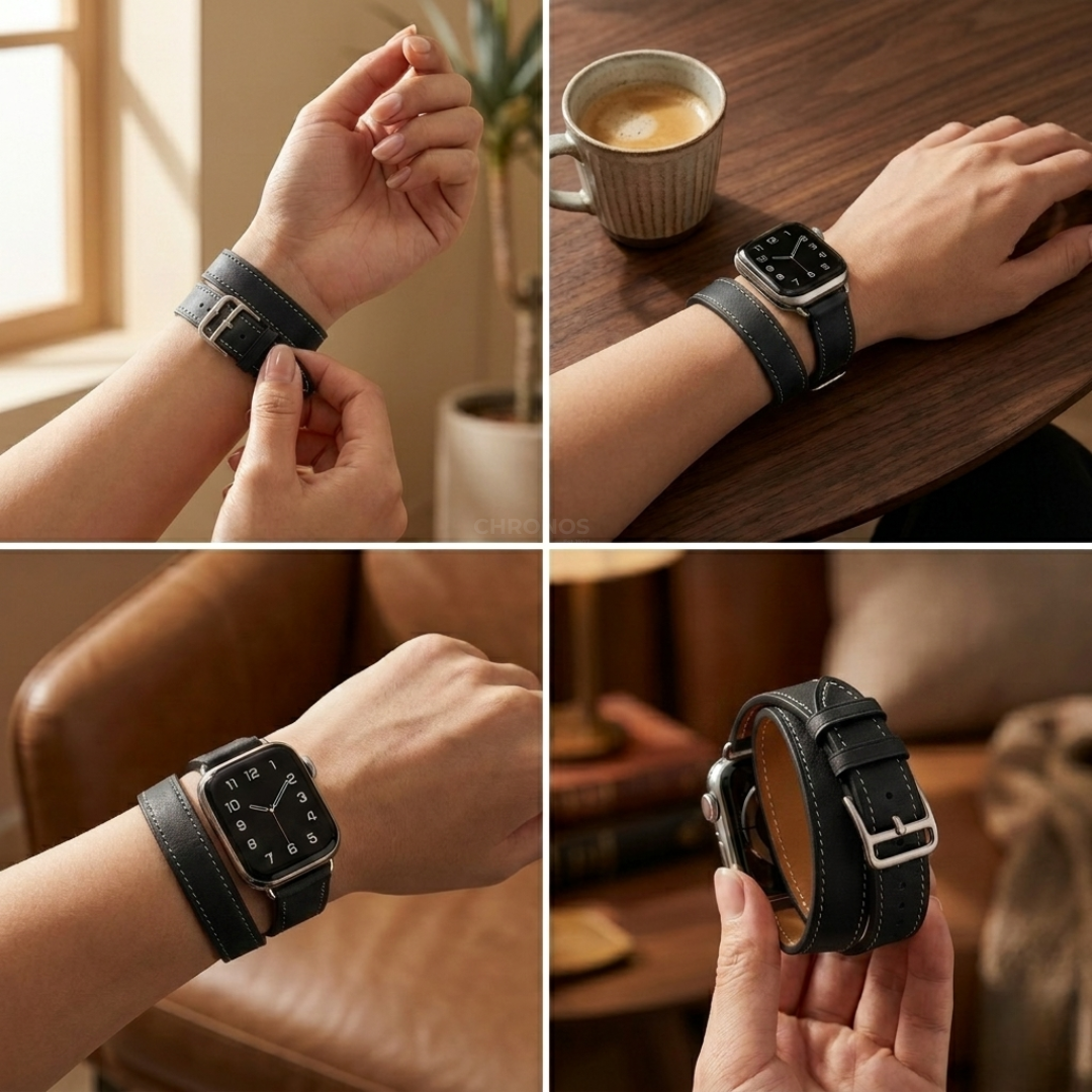 Apple Watch Band - Double Tour Leather - Watch Band