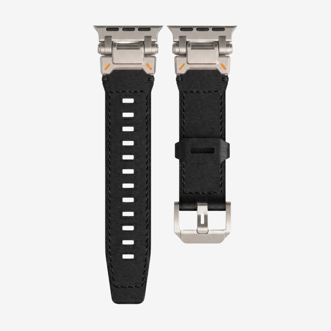 Apple Watch Band - Leather Titanium - Watch Band