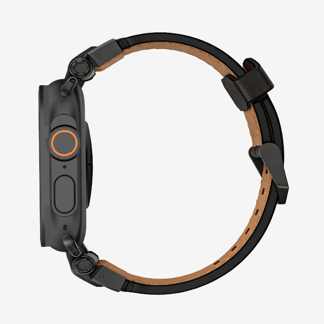 Apple Watch Band - Leather Titanium - Watch Band