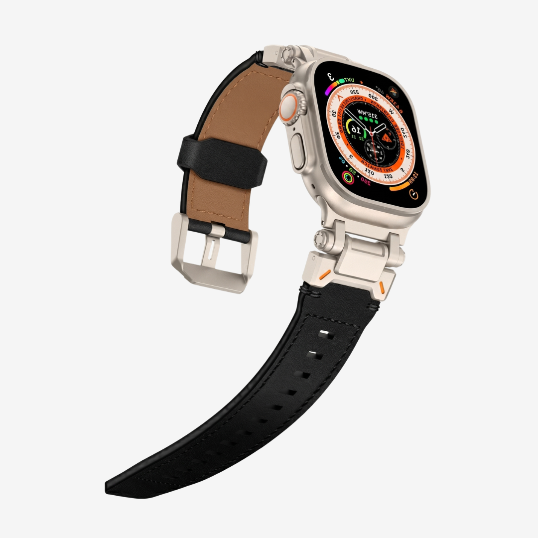 Apple Watch Band - Leather Titanium - Watch Band