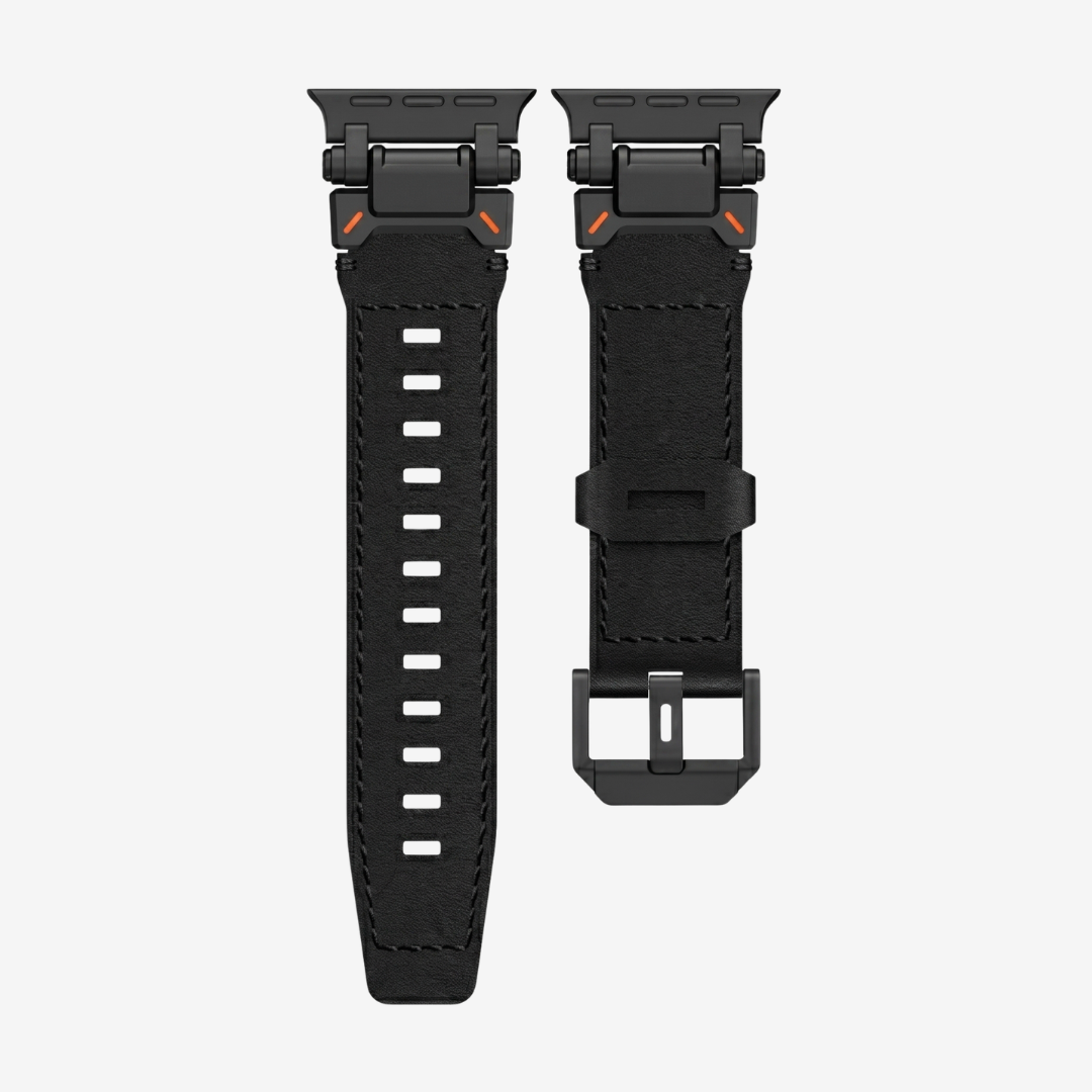 Apple Watch Band - Leather Titanium - Watch Band