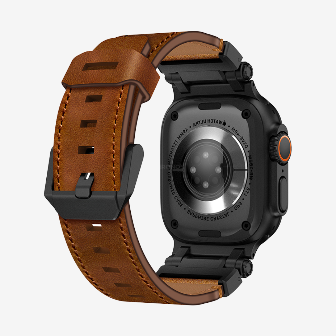 Apple Watch Band - Leather Titanium - Watch Band