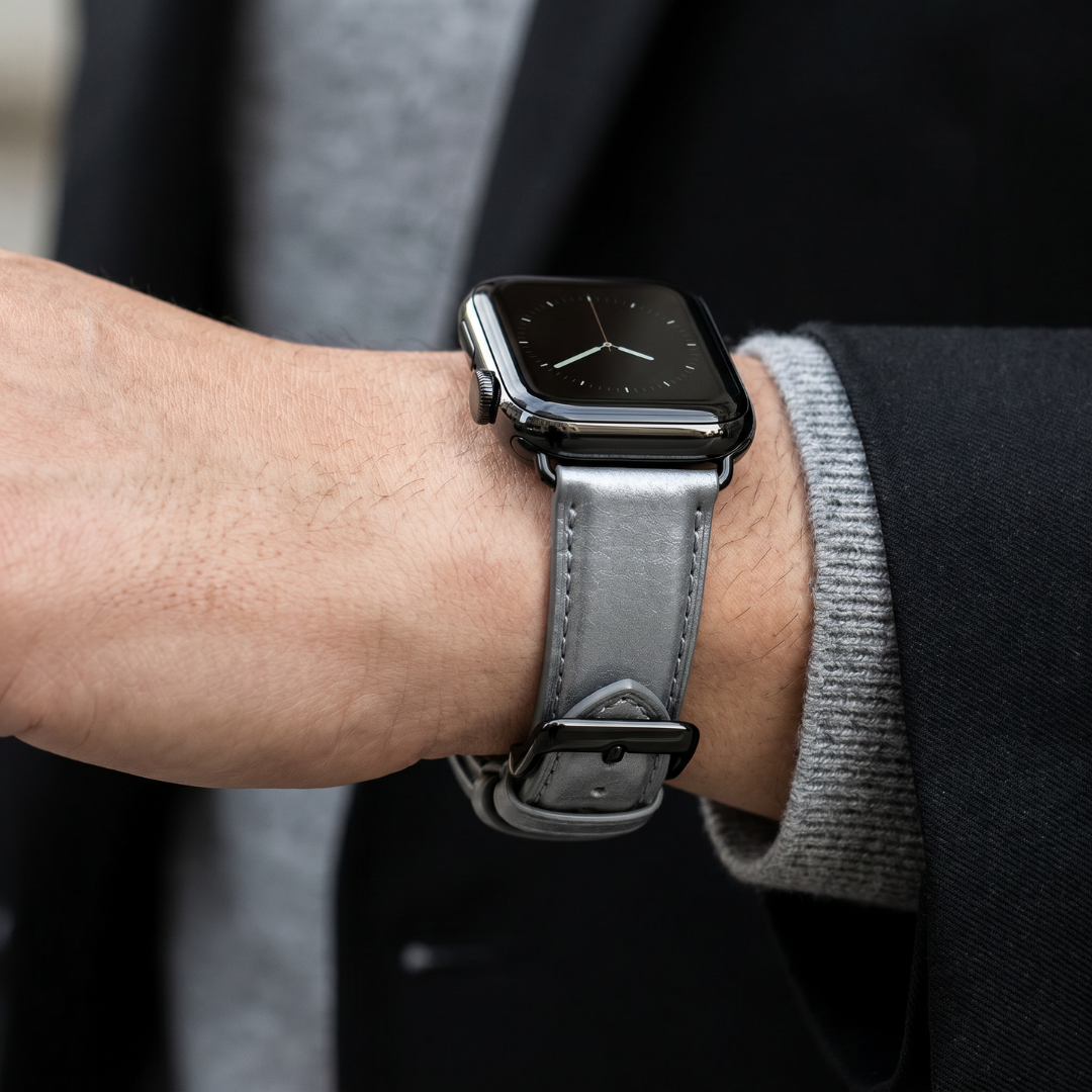 Apple Watch Band - Metallic Genuine Leather - Watch Band