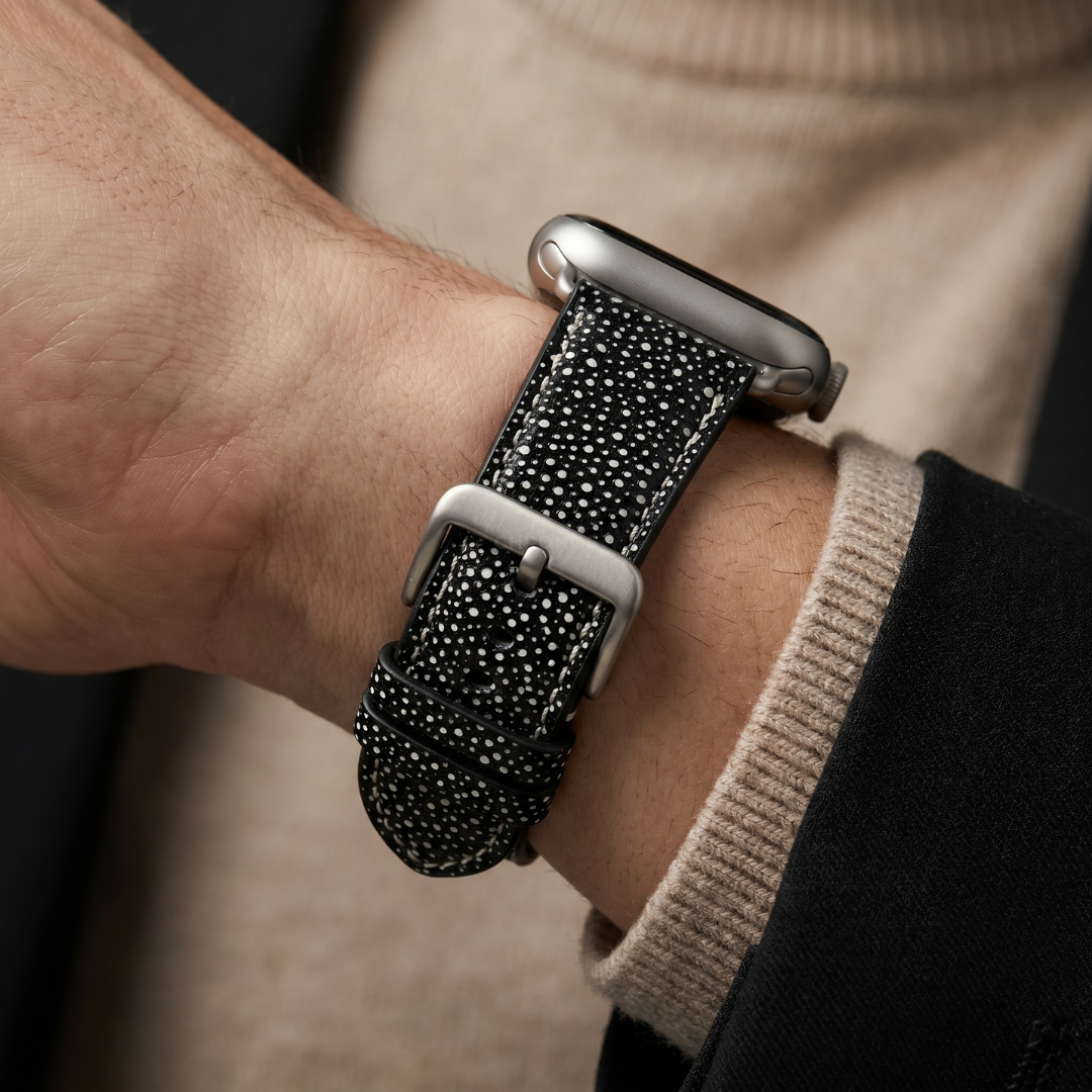 Apple Watch Band - Metallic Genuine Leather - Watch Band