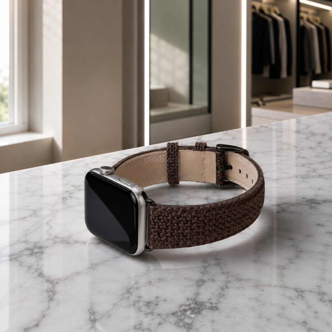 Apple Watch Band - Textured Genuine Leather - Watch Band