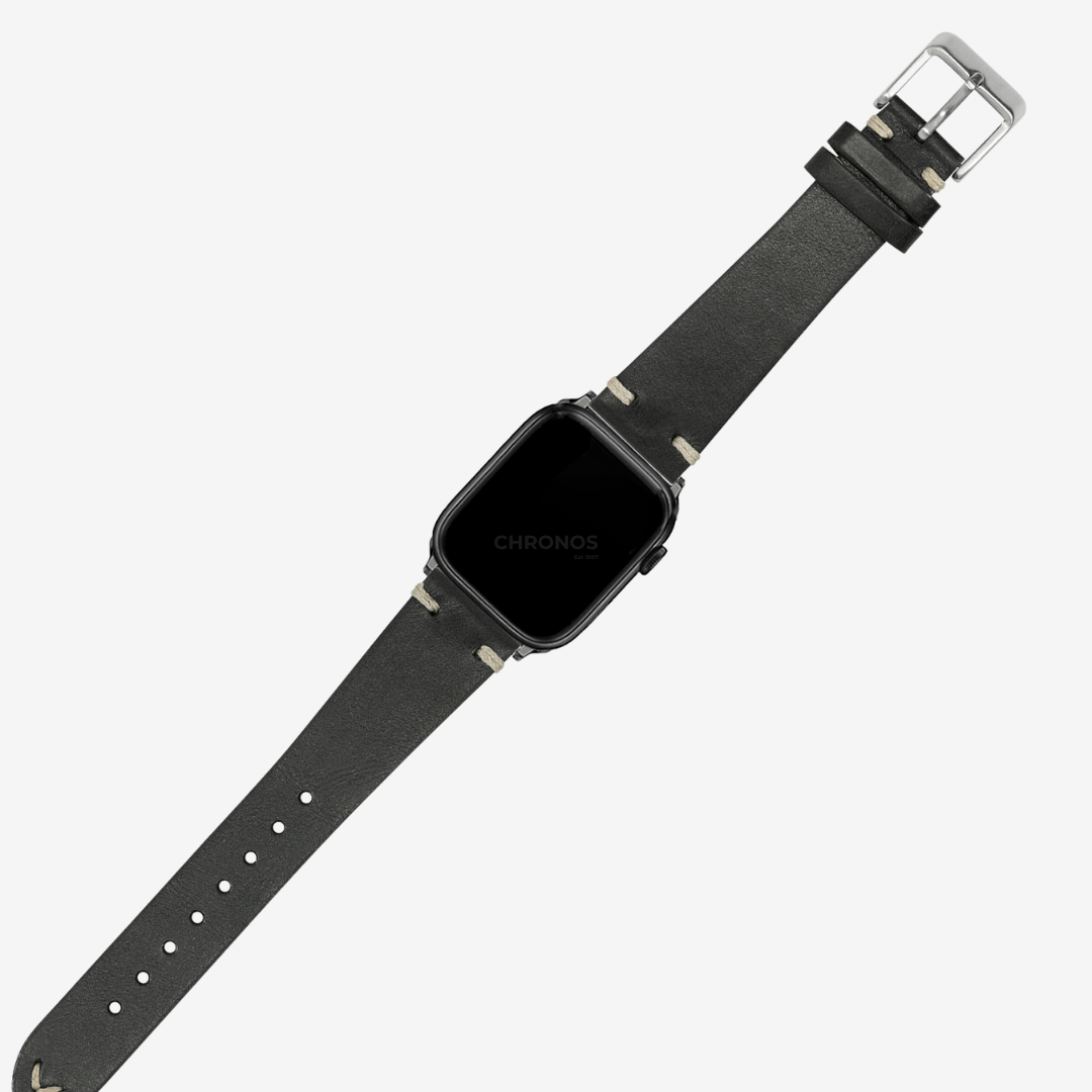 Apple Watch Band - Vintage Knotted Leather - Black - Watch Band