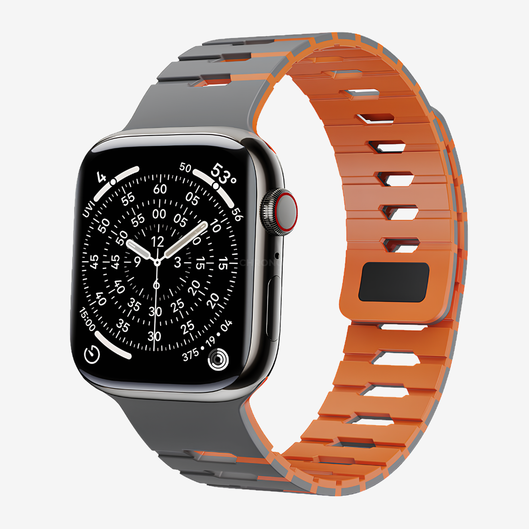 Arc Dual-Tone Sport Apple Watch Band - Gray Orange / 42mm/41mm/40mm - Watch Band