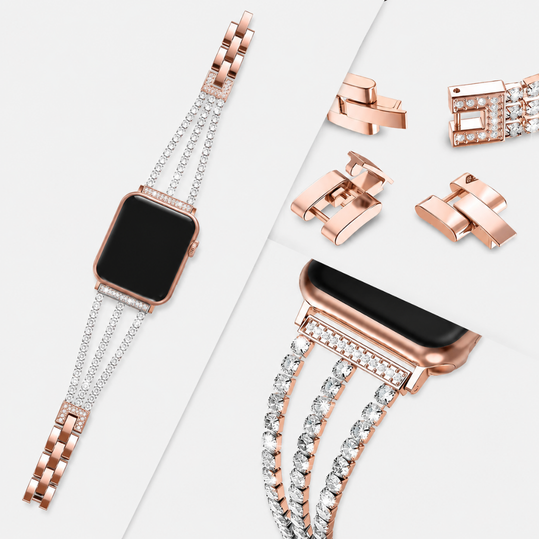 Bling Diamond Link Bracelet - Watch Band