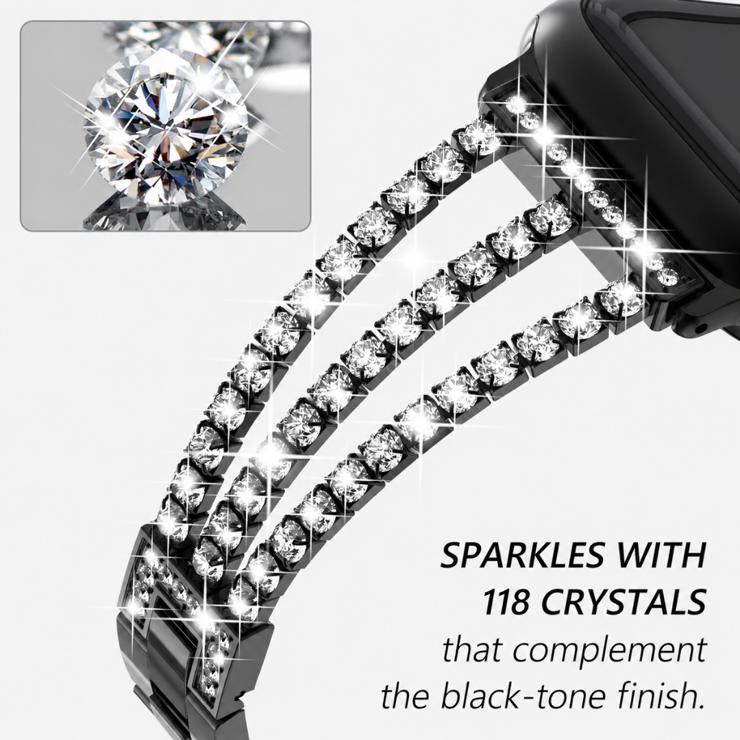Bling Diamond Link Bracelet - Watch Band