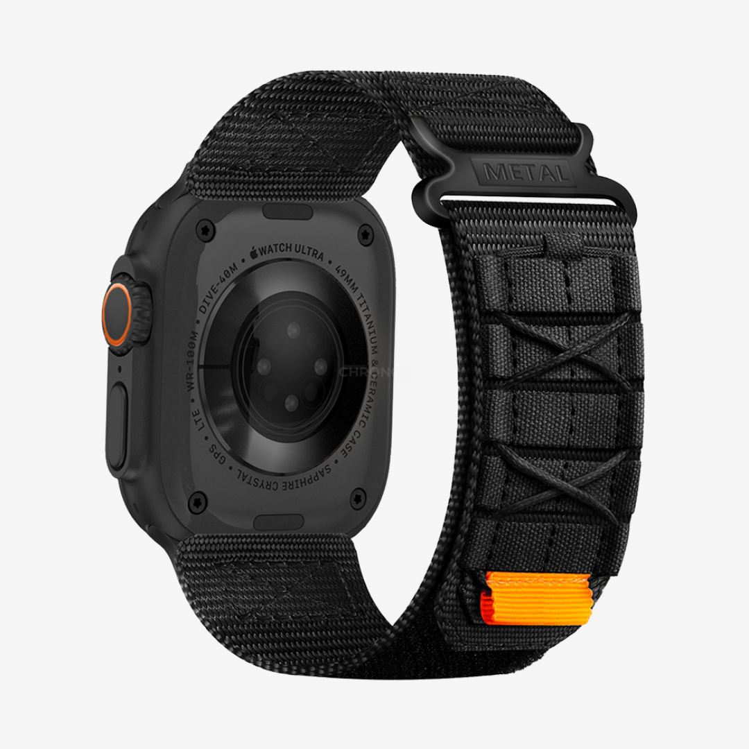 Bracelet En Nylon Tressé - Black / 38/40/41/42mm - Watch Band