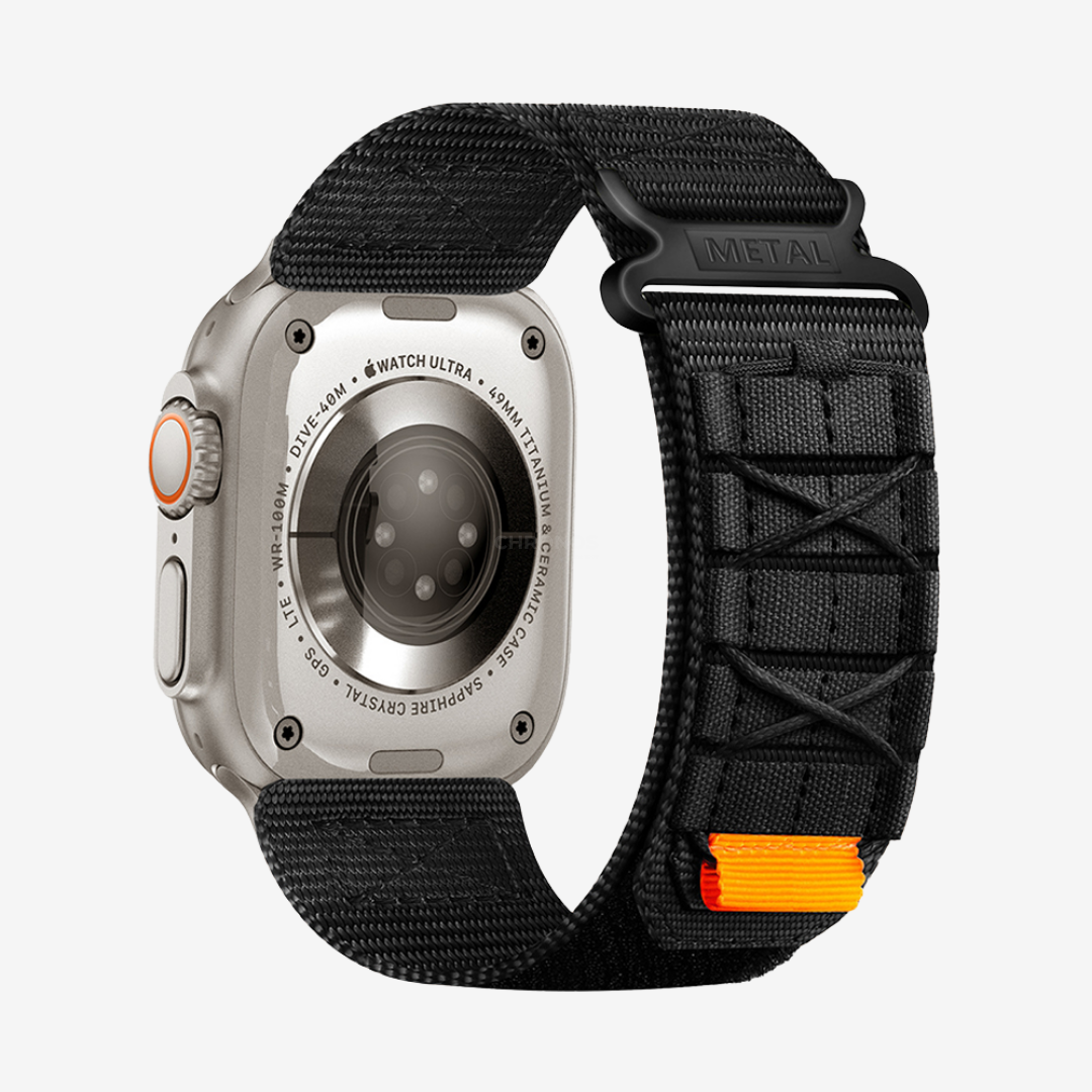 Bracelet En Nylon Tressé - Black / 44/45/46/49mm - Watch Band