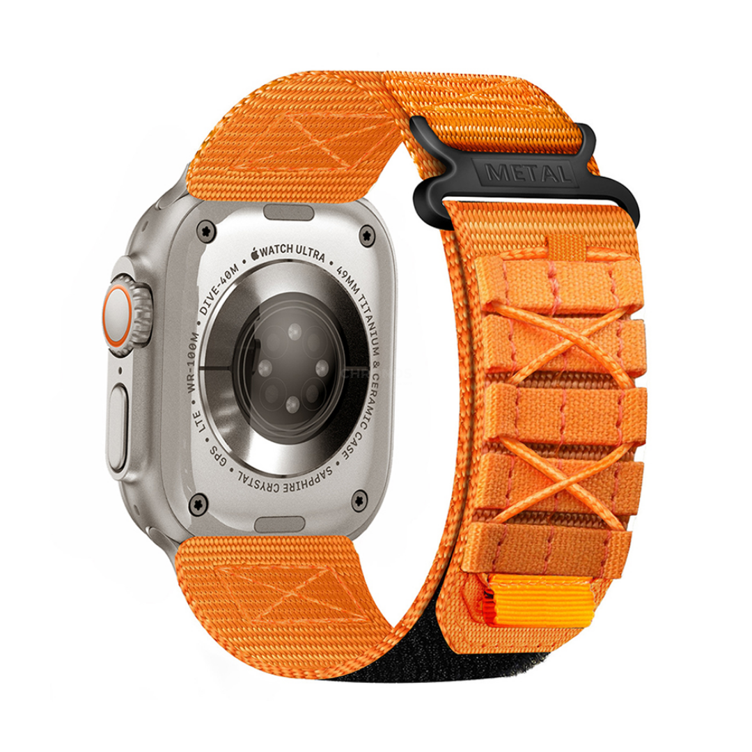 Bracelet En Nylon Tressé - Orange / 44/45/46/49mm - Watch Band