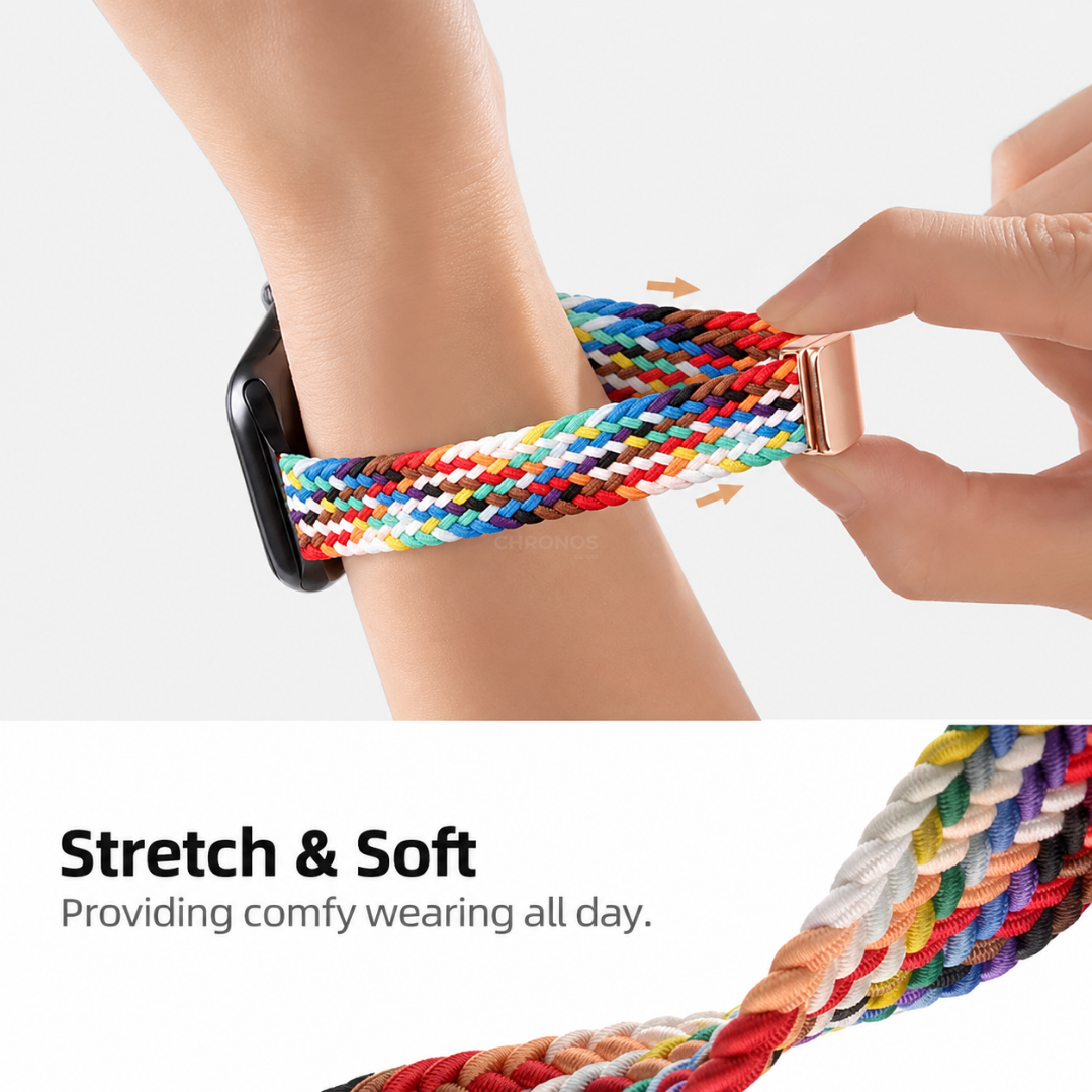 Braided Nylon Loop with Magnetic Clasp - Watch Band