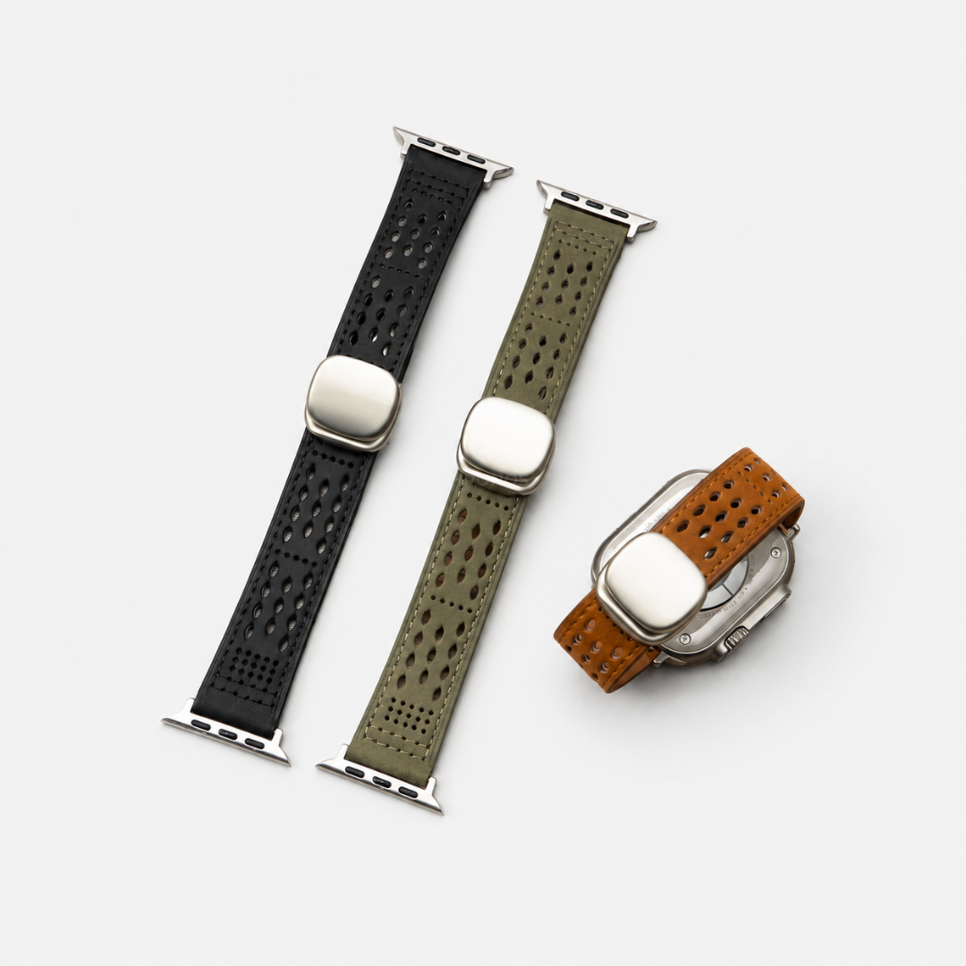 Breathable Leather Band for Apple Watch - Watch Band