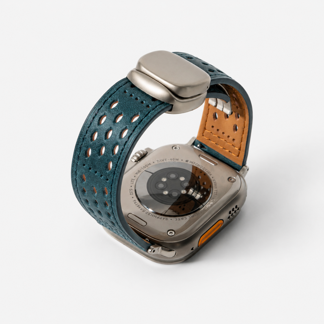 Breathable Leather Band for Apple Watch - Watch Band