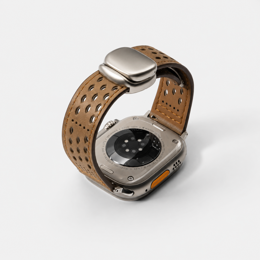Breathable Leather Band for Apple Watch - Watch Band