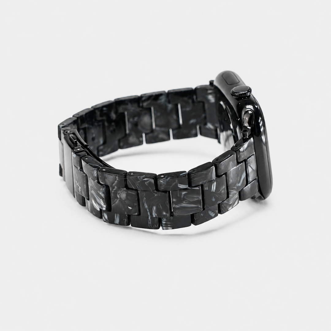 Carrara Marble Resin Link Strap - Watch Band