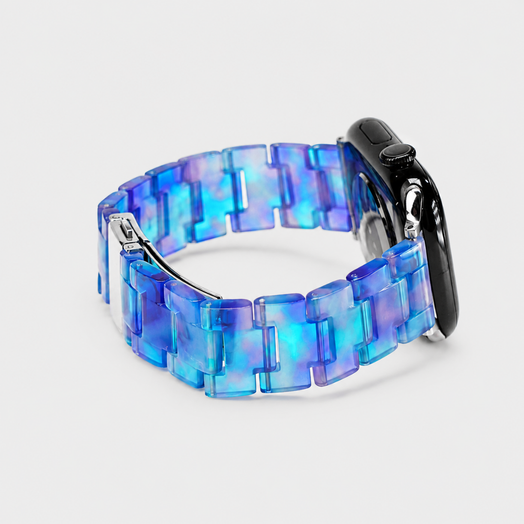 Carrara Marble Resin Link Strap - Watch Band