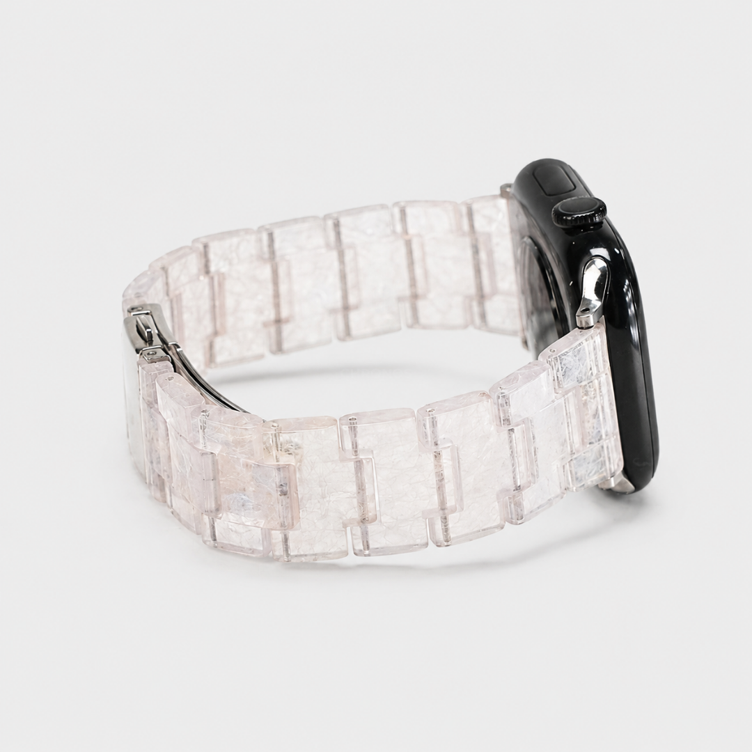 Carrara Marble Resin Link Strap - Watch Band