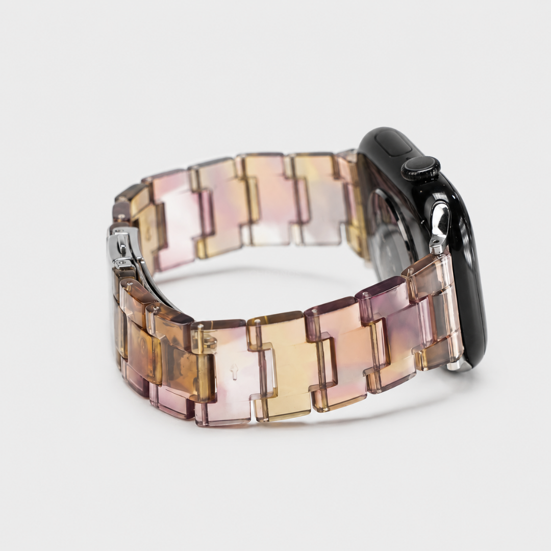 Carrara Marble Resin Link Strap - Watch Band