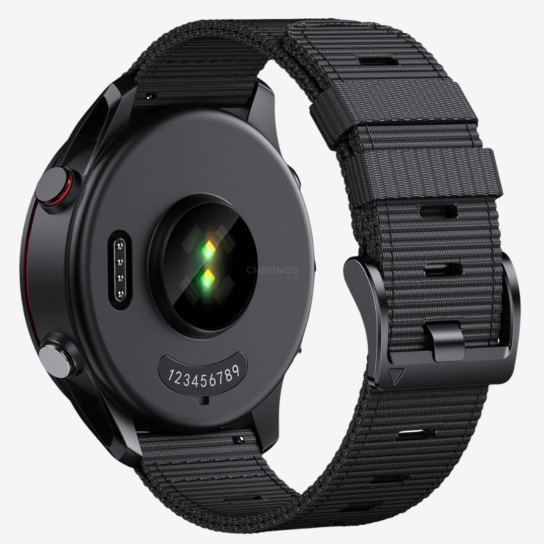 Coros Watch Band - Braided Nylon - Black - Watch Band