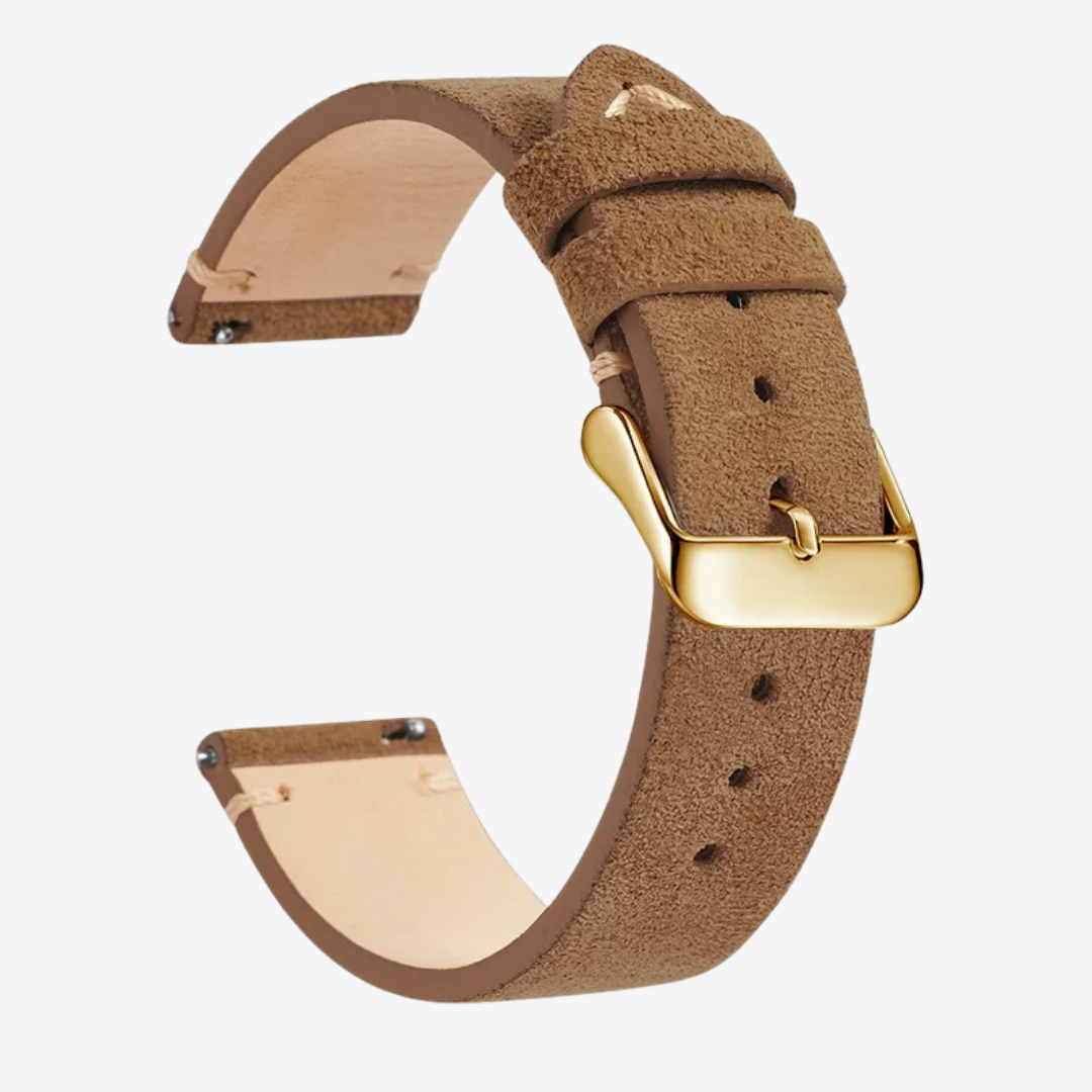 Coros Watch Band - Genuine Leather - Coffee Brown 3 - Watch Band