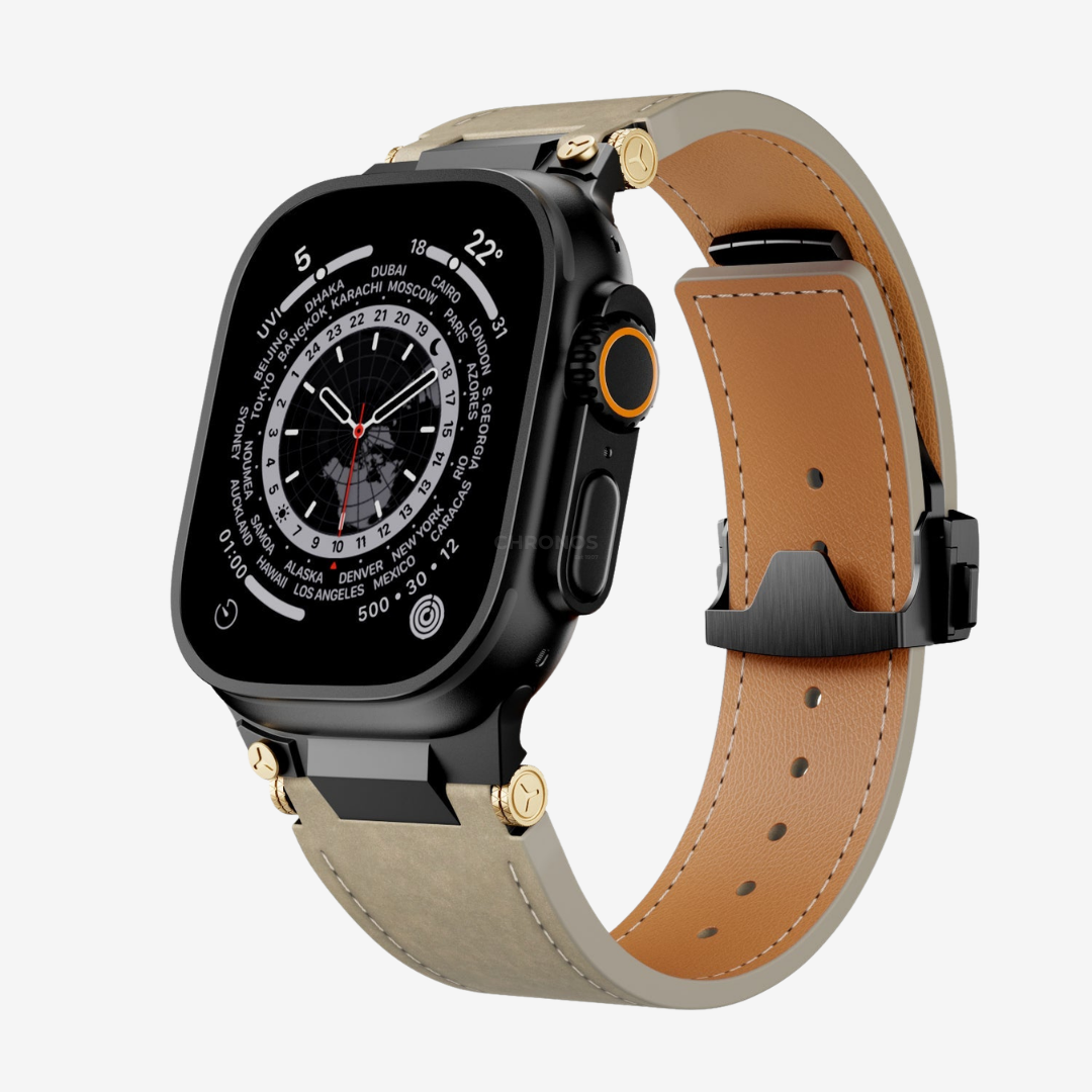 Deployment Buckle Leather Band - Watch Band
