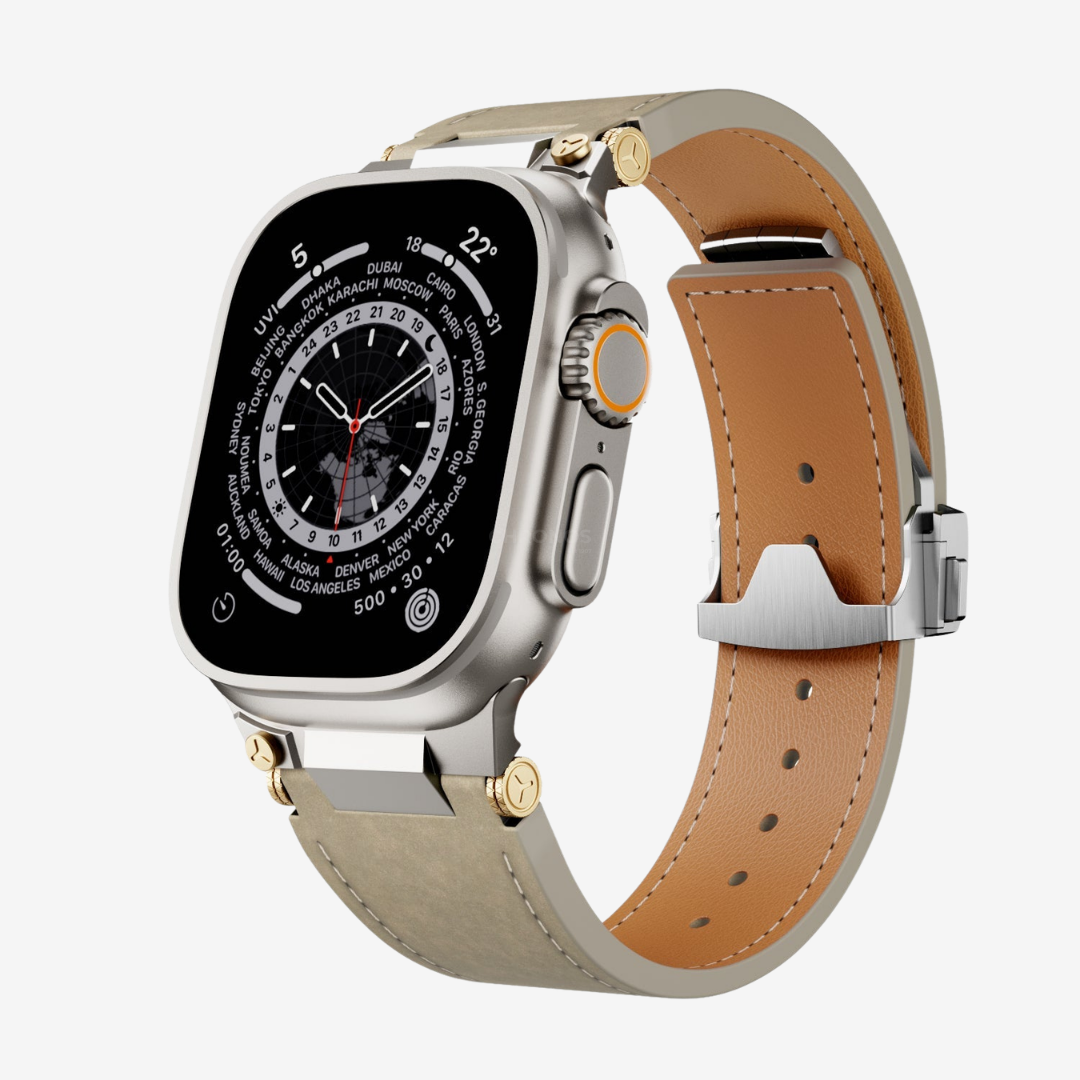 Deployment Buckle Leather Band - Watch Band