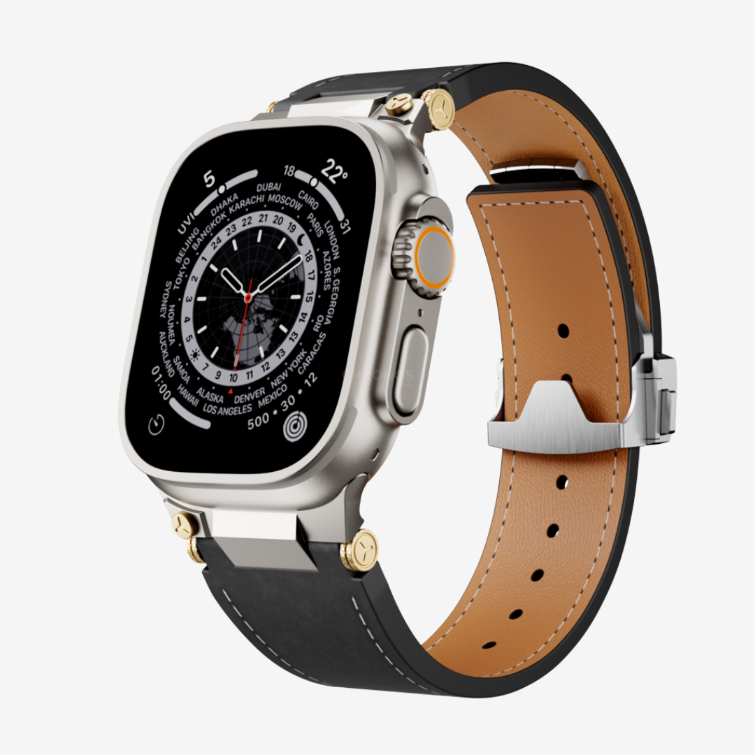 Deployment Buckle Leather Band - Watch Band