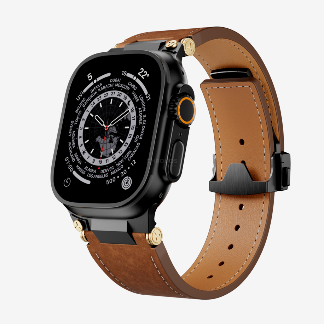Deployment Buckle Leather Band - Watch Band
