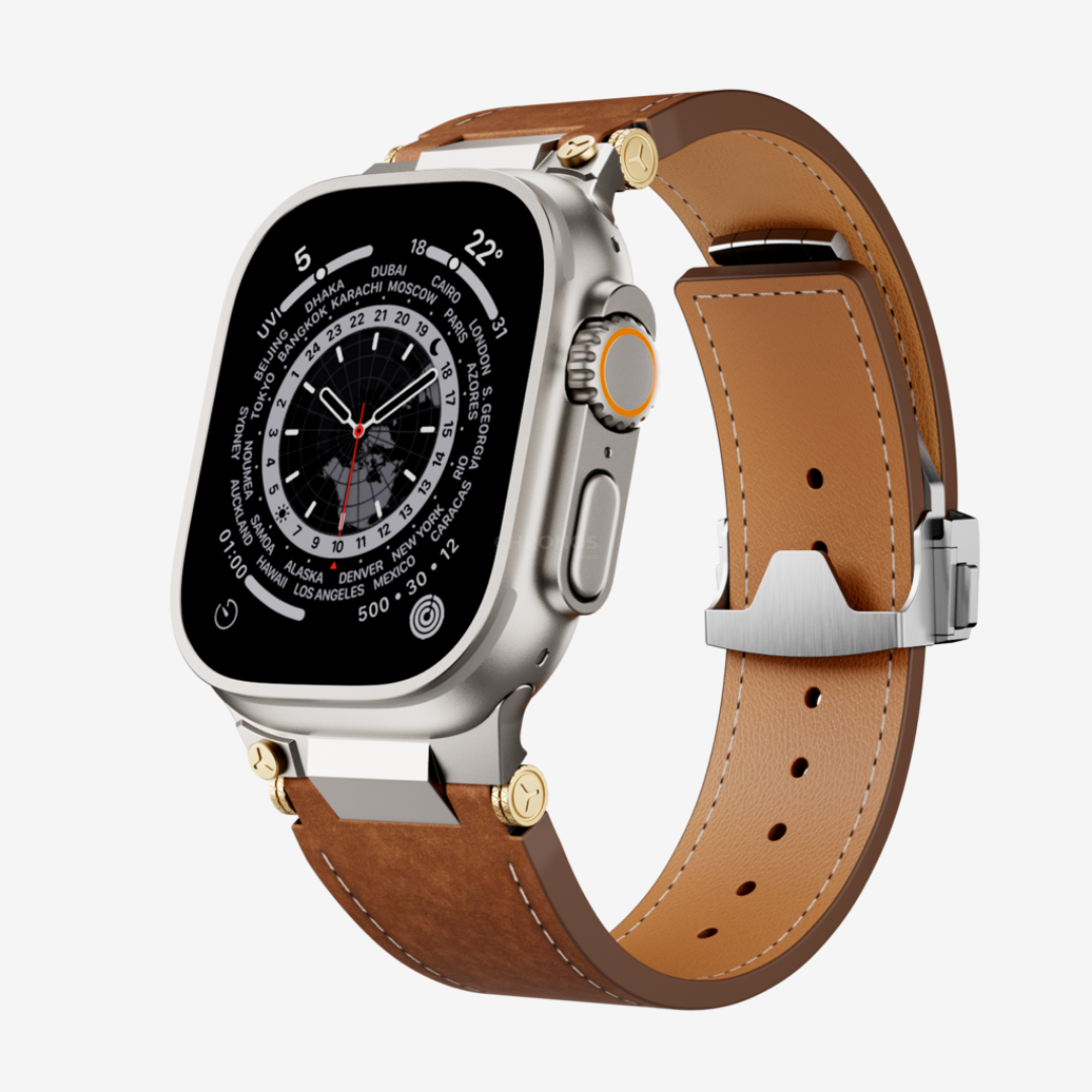 Deployment Buckle Leather Band - Watch Band