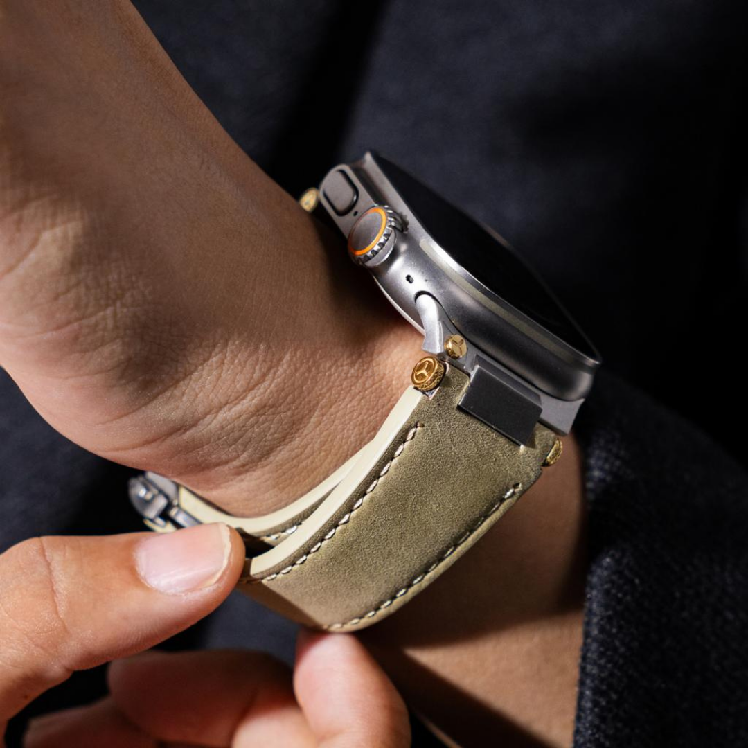 Deployment Buckle Leather Band - Watch Band