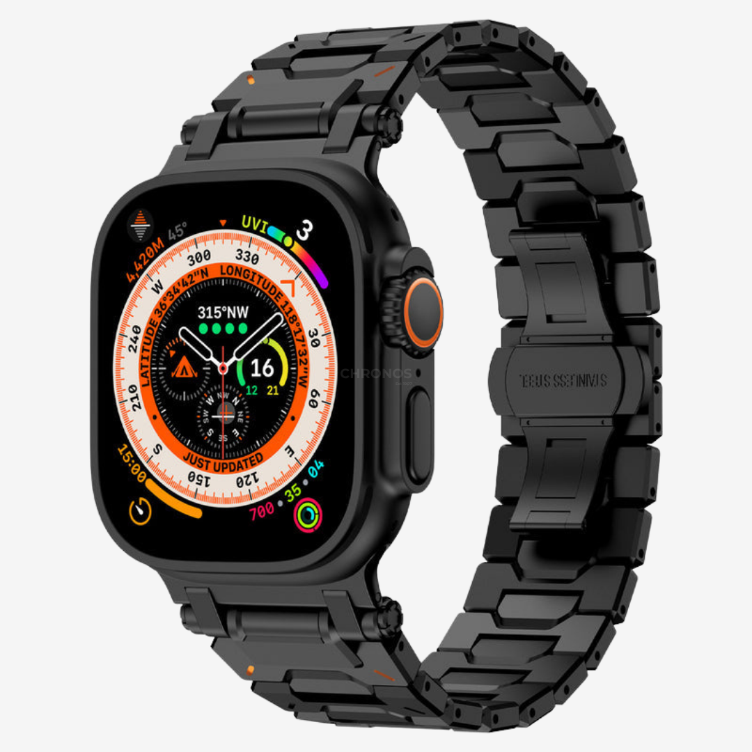 Explorer Stainless Steel Band - Black / 46mm/45mm/44mm - Watch Band