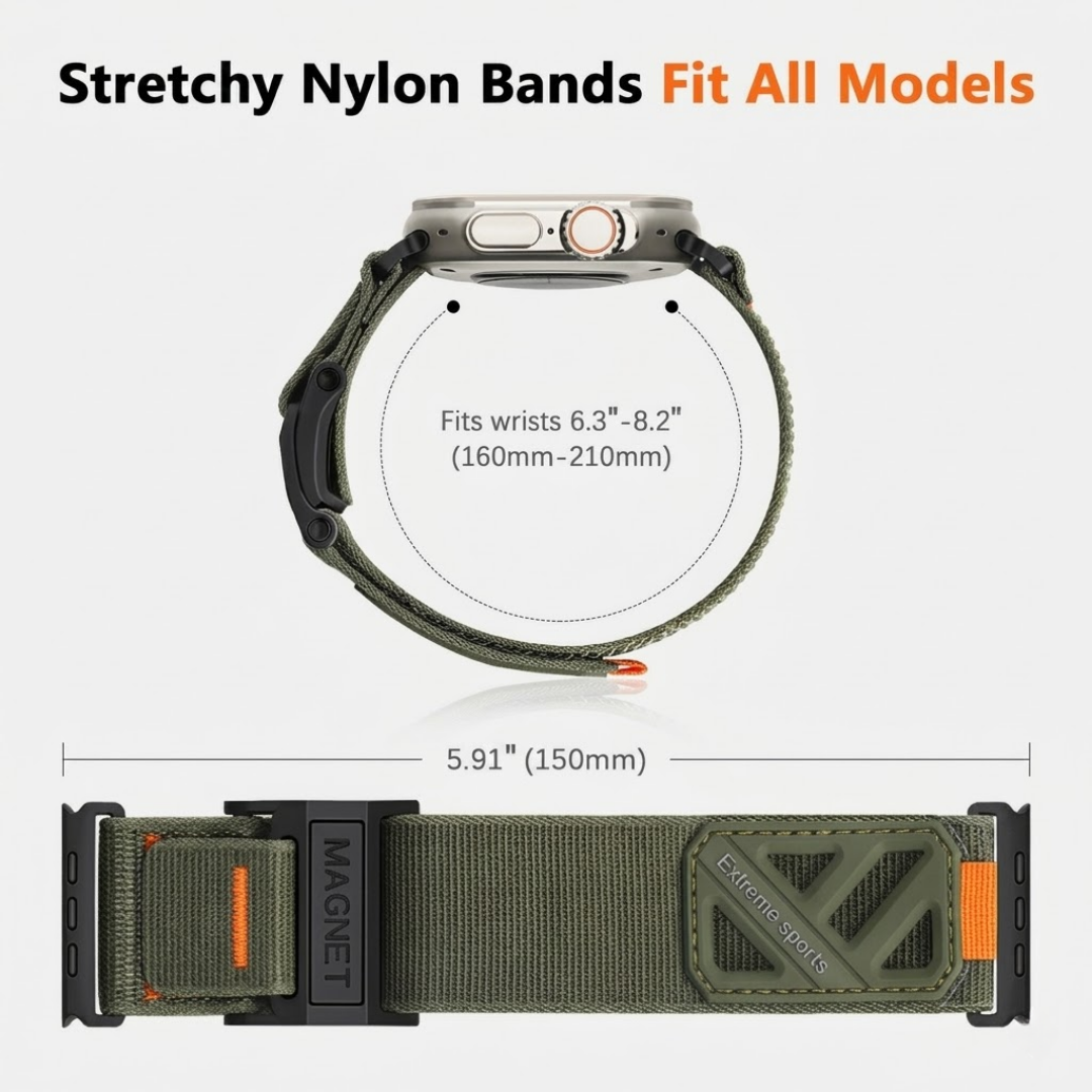 Extreme Nylon Magnetic Band For Apple Watch - Watch Band