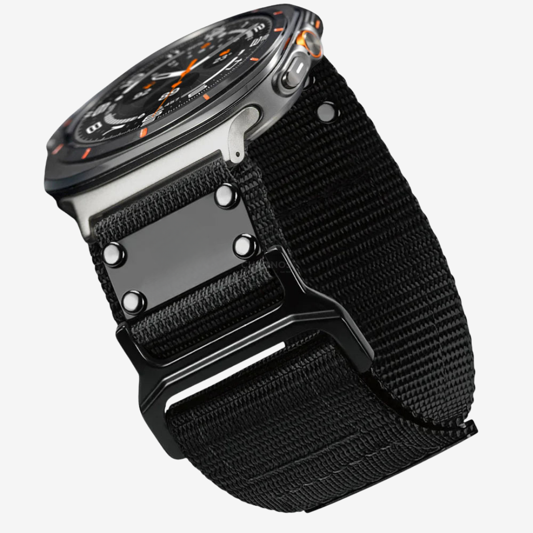 FREEDOM Nylon Band For Samsung Galaxy Watch - Black / Galaxy Watch Ultra 47mm - Watch Band