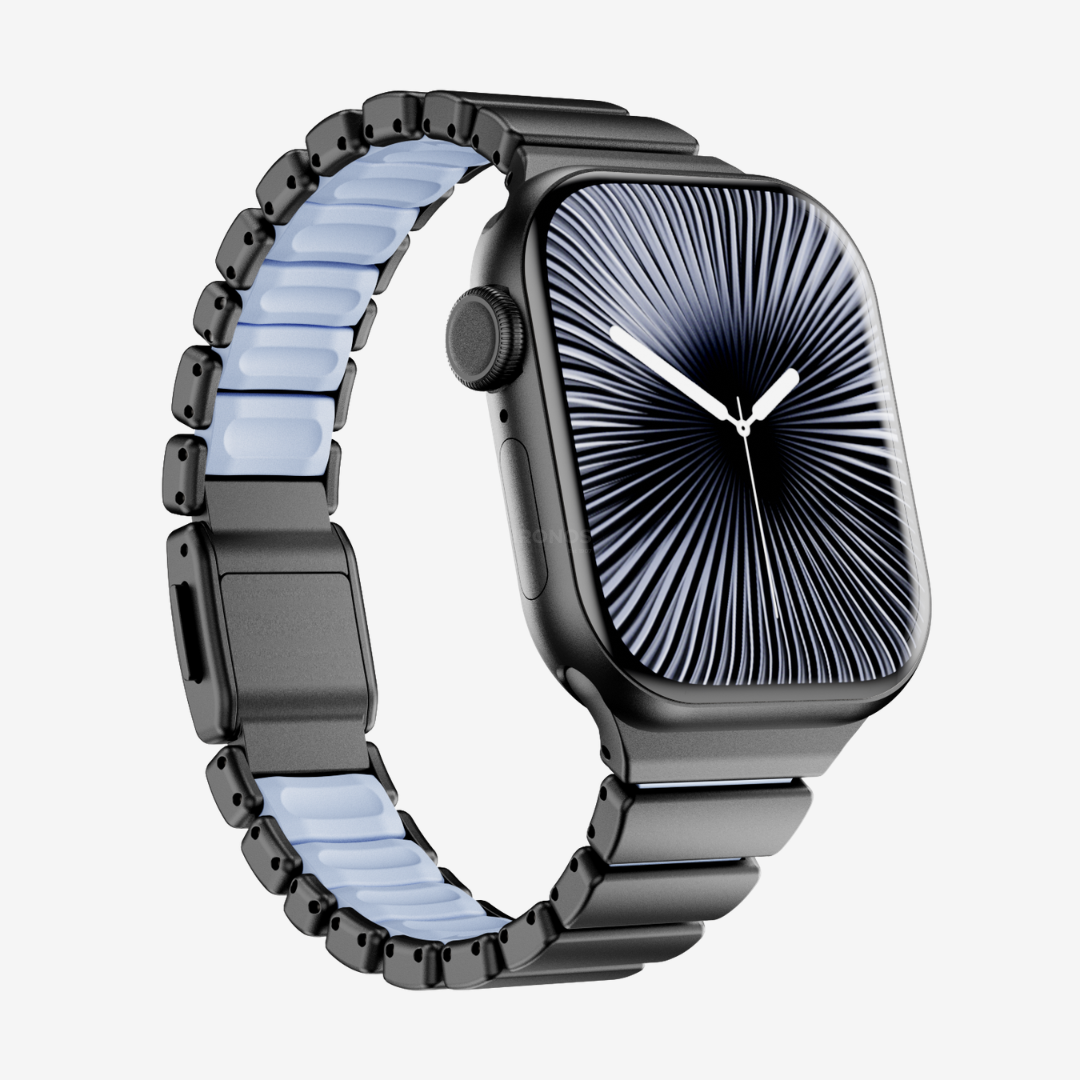Gemini Modern Strap - Black Blue / 42mm/41mm/40mm - Watch Band