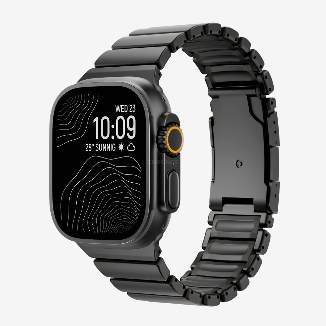 GEMINI Titanium Band - Black / 46mm/45mm/44mm - Watch Band