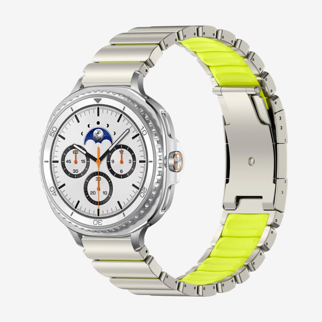 GEMINI Titanium Band For Samsung Galaxy Watch - Titanium Neon Green / Galaxy Watch 8 Classic 46mm - Watch Band