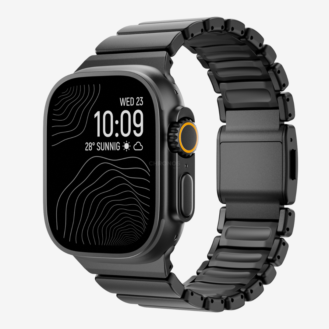 GEMINI Titanium Band Pro - Black / 46mm/45mm/44mm - Watch Band