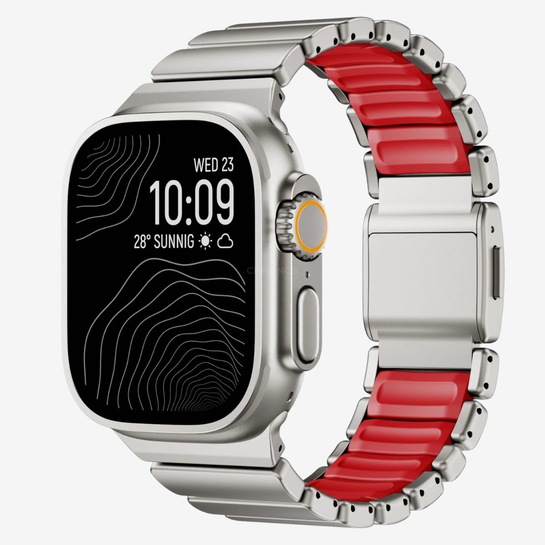 GEMINI Titanium Band Pro - Titanium Red / 46mm/45mm/44mm - Watch Band