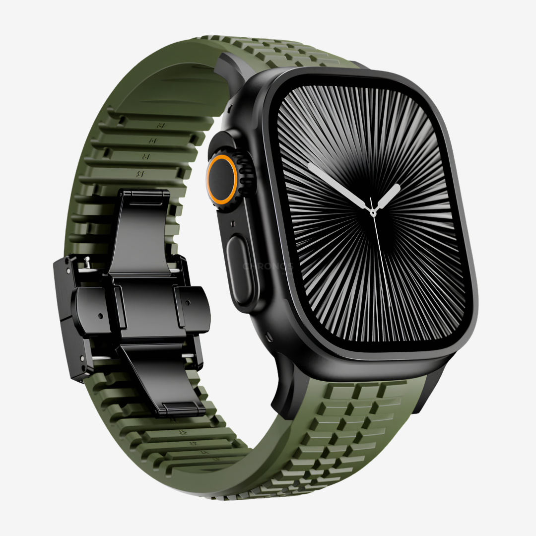 GR Modern Band For Apple Watch - Green-Black Buckle / 49mm - Watch Band