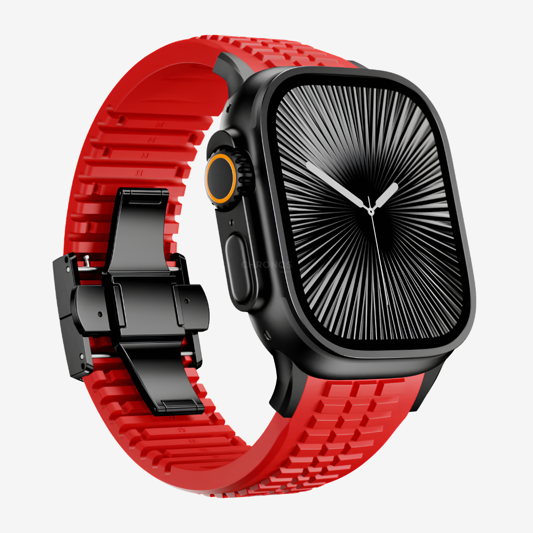 GR Modern Band For Apple Watch - Red-Black Buckle / 49mm - Watch Band
