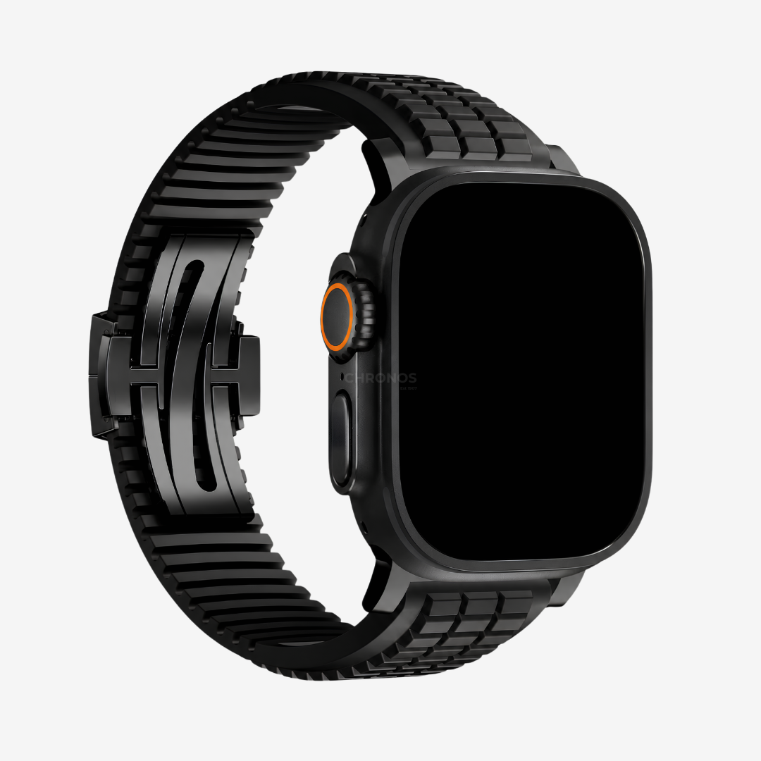 GR Modern Band Upgraded Version For Apple Watch - Black Band-Black Buckle / 49mm - Watch Band