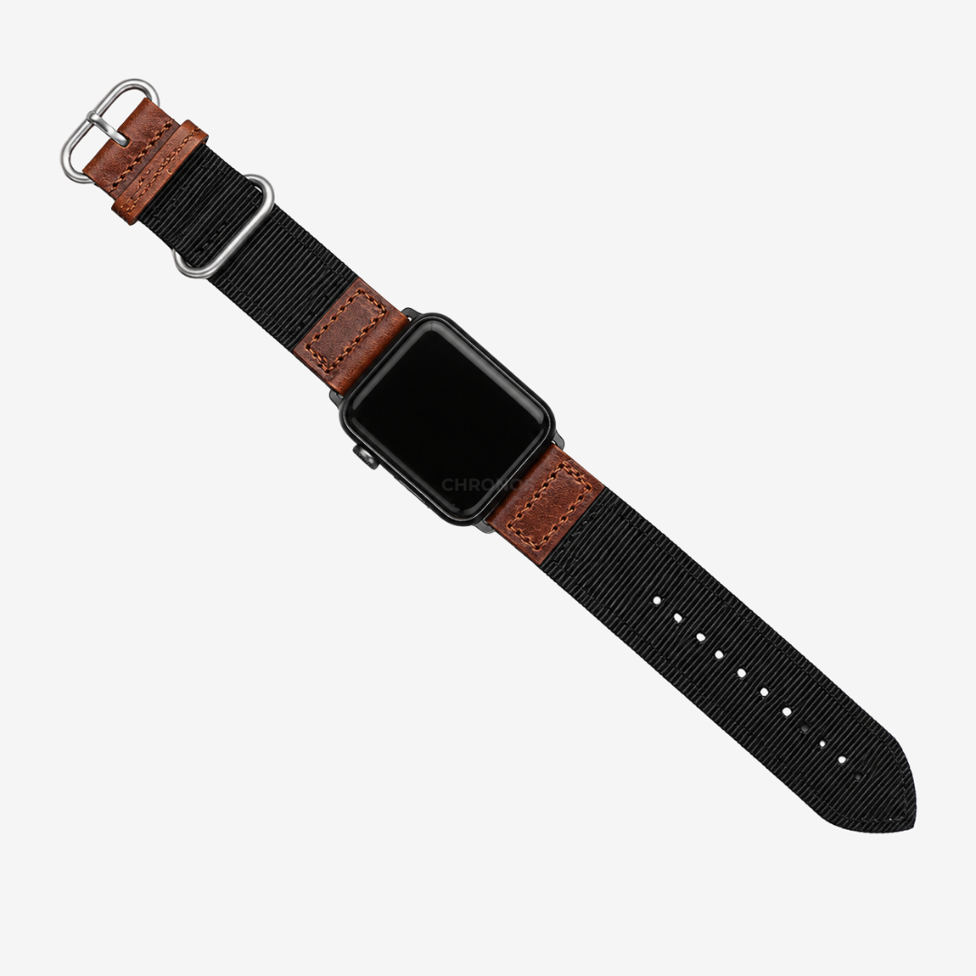 Handmade Nylon Leather Band For Apple Watch - Watch Band