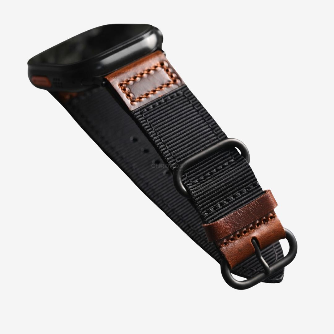 Handmade Nylon Leather Band For Apple Watch - Watch Band