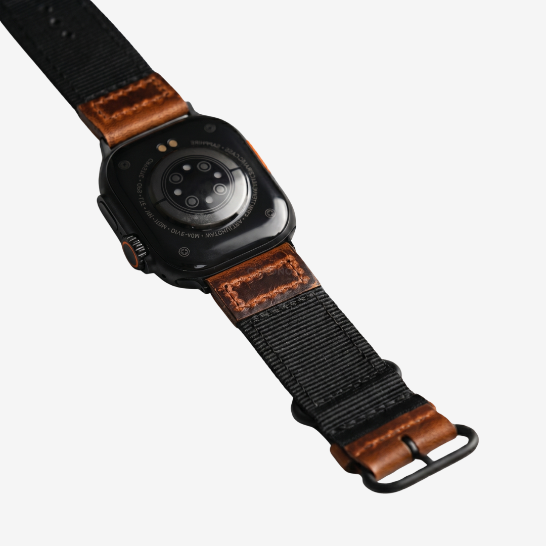 Handmade Nylon Leather Band For Apple Watch - Watch Band